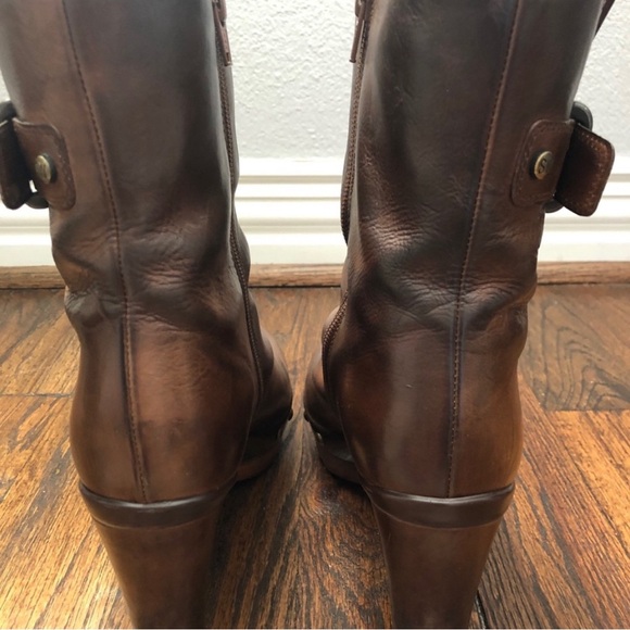 Stuart Weitzman Leather platform boot - Picture 3 of 10